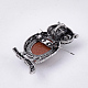 Synthetic Goldstone Brooches/Pendants G-S353-05E-3