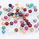 Umweltfreundliche runde Perlen aus gefärbtem Glasperlen HY-PH0011-02-8mm-5