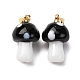 Подвески лэмпворк ручной работы LAMP-S069-08G-06-1