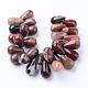 Chapelets de perles en jaspe rouge naturel G-R404-10x16-17-2
