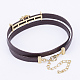 PU Leather Cord Choker Necklaces NJEW-H477-12G-3