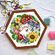 Summer Theme Flower Pattern Cross-stitch Beginner Kits PW-WG32524-01-1