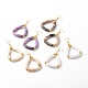 Brass Triangle Dangle Earrings EJEW-JE04786-1