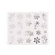 ネイルステッカー  水転写  ネイルチップの装飾用  クリスマステーマ  銀  6.3x5.2cm MRMJ-Q042-Y12-02-1