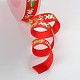 Christmas Theme Polyester Ribbons SRIB-L031-009-01-2