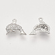 Brass Micro Pave Cubic Zirconia Charms KK-T048-041P-NF-2