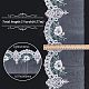 牡丹刺繍ポリエステルレース生地  ドレス衣装の装飾用  パールピンク  205x0.8mm DIY-WH0308-360A-2