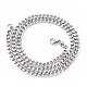 Men's 201 Stainless Steel Cuban Chain Necklace NJEW-R257-001C-P-1