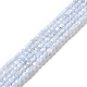 Natürlichen blauen Spitze Achat Perlen Stränge G-D467-A09-1