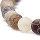 Chapelets de perle en agate naturelle patinée X-G-S259-05G-8mm-3