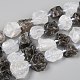 Rough Raw Natural Quartz Crystal and Smoky Quartz Beads Strands G-F595-I06-1