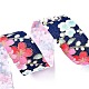 Japanese Kimono Style Floral Cotton Ribbon OCOR-I008-01A-06-2