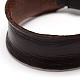 Trendy Unisex Punk Rock Style Leather Wide Wristband Bracelets BJEW-L271-M-3