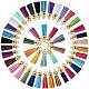 PH PandaHall PandaHall Elite Assorted Colors Tassel Pendants Faux Suede Tassel with Caps for Arts Crafts DIY Accessories FIND-PH0015-03G-1