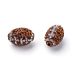 Handgemachte Fimo-Perlen Strass&nbsp;RB-S046-01F-2