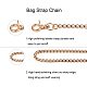 SUPERDANT 49inch Chain Replacement Strap Handbag Chains Accessories Purse Straps Shoulder Cross Body Replacement Straps-with 2pcs Metal Buckles CH-PH0001-06-3