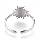 304 Stainless Steel Sun Cuff Rings RJEW-N038-116P-4