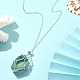 Изготовление ожерелья из латунного мешочка для самородка драгоценного камня NJEW-JN04368-2