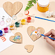 Tablas de madera en forma de corazón olycraft para pintar AJEW-OC0001-94-3