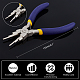 BENECREAT 2 Packs 6 in 1 Bail Making Pliers Wire Looping Forming Pliers with Non-slip Comfort Grip Handle for 3mm to 10mm Loops and Jump Rings PT-BC0002-17B-8