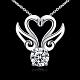 Fashion Jewelry Silver Plating Pendant Necklaces NJEW-BB19125-01-4