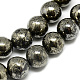 Chapelets de perles de pyrite naturelle  G-S265-03-10mm-2
