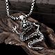 316L Surgical Stainless Steel Vintage Dragon Pendant Necklaces for Men NJEW-BB01311-2