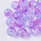 Perles en acrylique transparentes craquelées X-CACR-N002-10-1