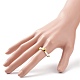 Anillos de dedo elásticos con cuentas de semillas de vidrio para mujer RJEW-JR00519-3