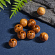 Undyed Natural Wood Beads X-TB611Y-10mm-LF-5