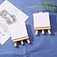 NBEADS 10 Sets Mini Canvas Panel Wooden Easel Sketchpad Settings for Painting Craft Drawing Decoration Gift and Learning Education DIY-NB0001-27-5