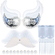 Sunnyclue stampi in silicone per vassoi per gioielli con ali d'angelo DIY-SC0010-27-1