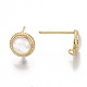 Brass Earring Findings KK-S356-059-NF-3