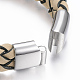 Bracelets de cordon en cuir PU BJEW-F288-13P-3