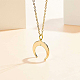 BENECREAT 30PCS 18K Gold Plated Crescent Moon Pendant 3D Brass Double Horn Charm with 2 Holes for DIY Jewelry Making Findings KK-BC0005-16G-4