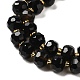 Brins de perles d'onyx noir naturel (teints et chauffés) G-P508-A03-01-4