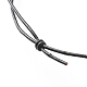 Perlglanz überzogene runde facettierte Halskette mit natürlichem Achat-Anhänger NJEW-JN03657-01-5
