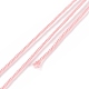 マクラメコットンコード  編組ロープ  プラスチックリール付き  壁掛け用  工芸  ギフト包装  ピンク  1.5mm  約21.87ヤード（20m）/ロール OCOR-H110-01C-16-2
