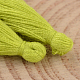 木綿糸タッセルパーツ  黄緑  25~31x5mm  約39~47個/袋 NWIR-P001-03-06-2