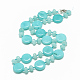 Natürliche weiße Jade Perlenketten NJEW-S393-12-1