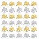DICOSMETIC 120Pcs 2 Colors Metal Alloy Charms FIND-DC0004-55-1
