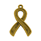 Ruban de conscience style tibétain supports pendentif en alliage d'émail X-TIBEP-23410-AG-LF-1