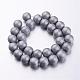 Non-magnetic Synthetic Hematite Bead Strands G-F337-44-2