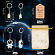 OLYCRAFT 12Set Astronaut Keychains and Resin Rocket Keychains Cartoon Backpack Decorations Space Party Favors with Organza Gift Bags and Kraft Paper for Kid Birthday Party Supplies and Keys DIY-OC0008-40-2