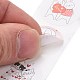 Autocollants ronds en papier saint valentin DIY-I107-04-4
