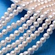 Potato Natural Cultured Freshwater Pearl Beads Strands PEAR-E007-7-8mm-AA-01-1