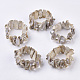 Eau douce shell perles bracelets extensibles BJEW-S278-009-1