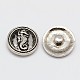 Eco-Friendly Alloy Jewelry Snap Buttons X-SNAP-F004-35-NR-1