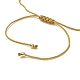 Rectangle de graine de verre avec bracelet à breloques coeur BJEW-MZ00033-5