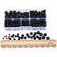 PandaHall About 316 Pcs Black Stone Round Spacer Beads for Jewelry Making (4mm G-PH0019-03-3